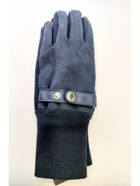 Перчатки удлиненные синие