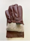 Перчатки из коричневой кожи